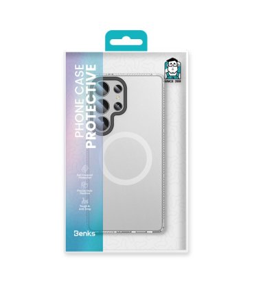 Etui Benks Lucid Armor S25 Ultra – MagSafe, Białe