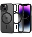 Etui TECH-PROTECT MagMat czarny/przezroczysty | iPhone 12/13 Mini