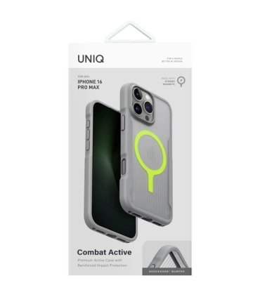 UNIQ Combat Active MagClick iPhone 16 Pro Max – Szare