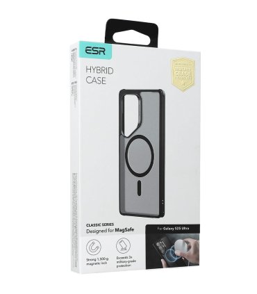 ESR Classic HaloLock i Galaxy S25 Ultra – półprzezroczyste