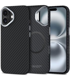 Tech‑Protect Ion Carbon MagSafe iPhone 16 – Carbon Black