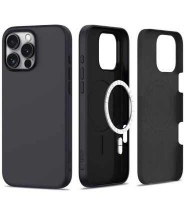 Tech‑Protect Silicone MagSafe iPhone 16 Pro Max – Black