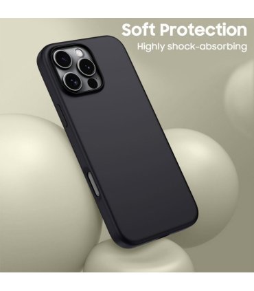 Tech‑Protect Silicone MagSafe iPhone 16 Pro Max – Black