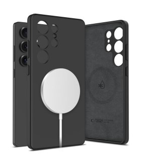 Tech‑Protect Liquid Silicone MagSafe Galaxy S25 Ultra – Czarny