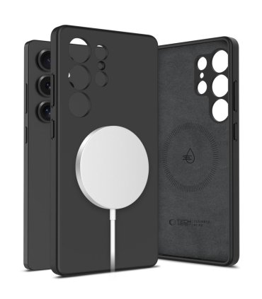 Tech‑Protect Liquid Silicone MagSafe Galaxy S25 Ultra – Czarny