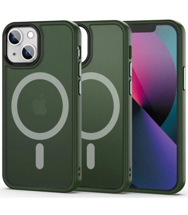 Tech‑Protect MagMat MagSafe iPhone 13 mini – Matowa Zielona