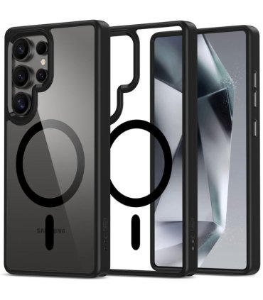 Tech‑Protect MagMat MagSafe Galaxy S25 Ultra – Czarny/Przezroczysty