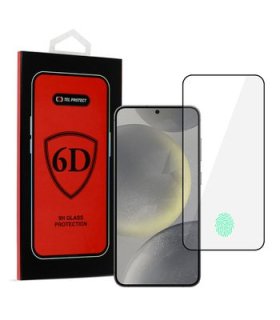 Szkło Tel Protect Full Glue 6D do Galaxy S25 Edge – czarne, pełne klejenie