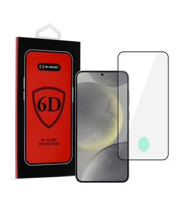 Szkło Tel Protect Full Glue 6D do Galaxy S25 Edge – czarne, pełne klejenie