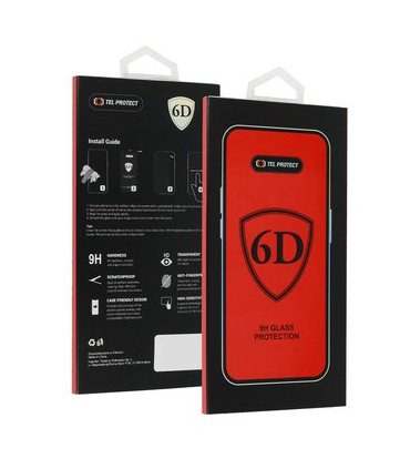 Szkło Tel Protect Full Glue 6D do Galaxy S25 Edge – czarne, pełne klejenie