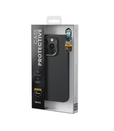 Benks Armor Pro Kevlar iPhone 16 Pro Max – MagSafe, metal, 600D