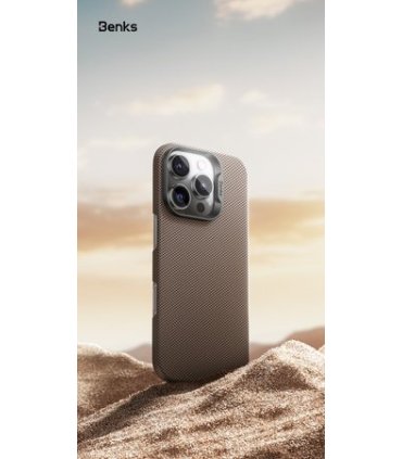 Benks Armor Tint Kevlar złoty iPhone 16 Pro Max – MagSafe i styl