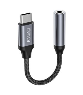 Tech-Protect Ultrabost adapter USB-C do jack 3.5mm czarny