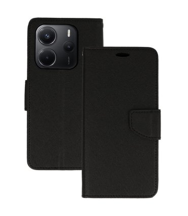 Etui Fancy czarne do Xiaomi Redmi Note 14 5G