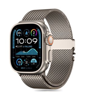 TECH‑PROTECT Milano Titanium – etui Apple Watch 44‑49 mm