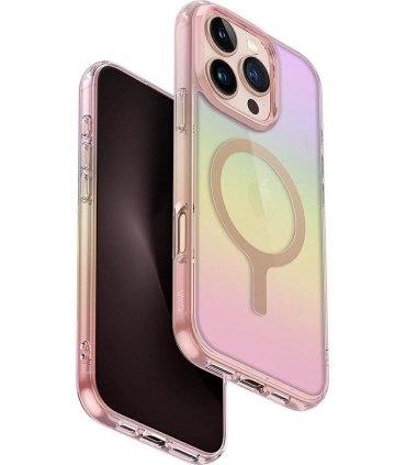 UNIQ Iridescia MagClick – iPhone 16 Pro Max Pink Prism