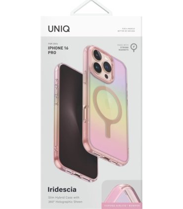 UNIQ Iridescia MagClick – iPhone 16 Pro Max Pink Prism