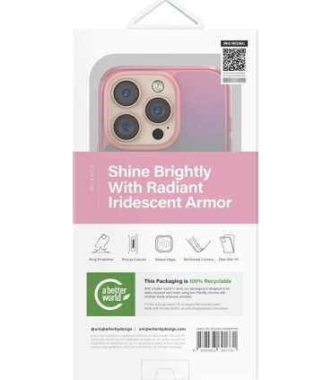UNIQ Iridescia MagClick – iPhone 16 Pro Max Pink Prism