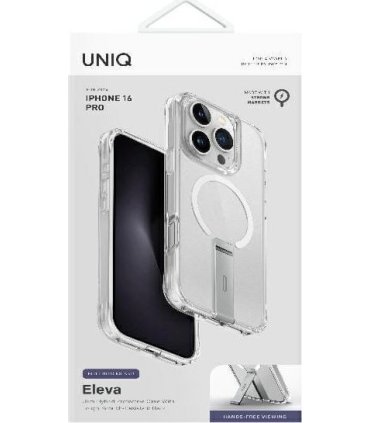 UNIQ Eleva Vertica Stand – iPhone 16 Pro Przeźroczysty