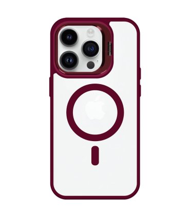Tel Protect Kickstand MagSafe – iPhone 13 Pro Burgundowy