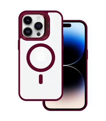 Tel Protect Kickstand MagSafe – iPhone 13 Pro Burgundowy