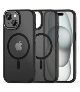 TECH‑PROTECT Magmat 2 MagSafe – iPhone 15 Matowy Czarny