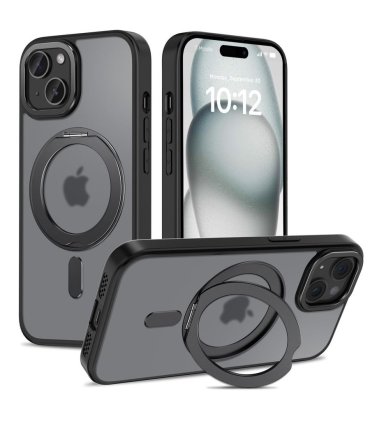 TECH‑PROTECT MagRing MagSafe – iPhone 15 Matowy Czarny