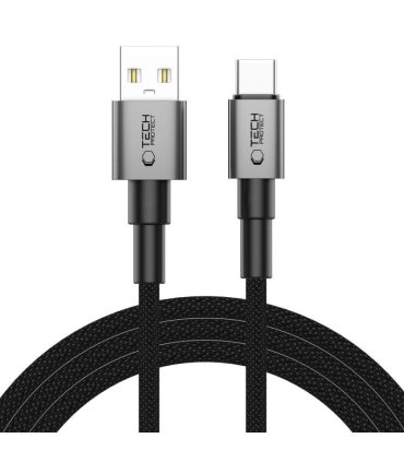 TECH‑PROTECT UltraBoost DNA USB‑C – 15W/3A 200 cm Iron Grey