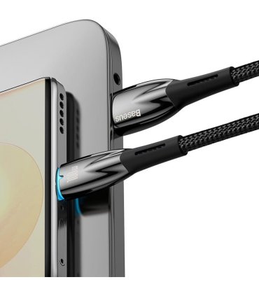 Baseus Glimmer 100W USB-A do USB-C – 1m Czarny