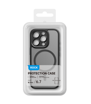 Rock Guard Touch MagSafe – iPhone 16 Pro Max Szary