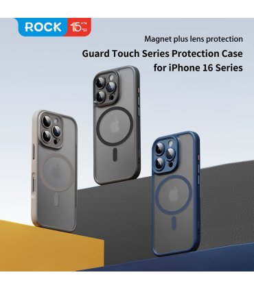 Rock Guard Touch MagSafe – iPhone 16 Pro Szary