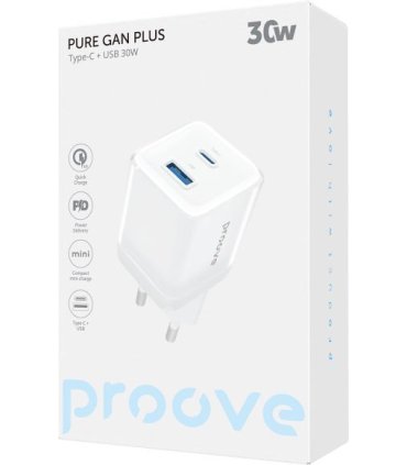 Proove Pure GaN Plus 30W – Ładowarka USB-C Szybka