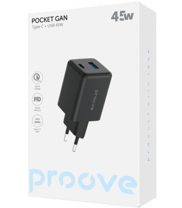 Proove Pocket Gan 45W Type-C + USB White