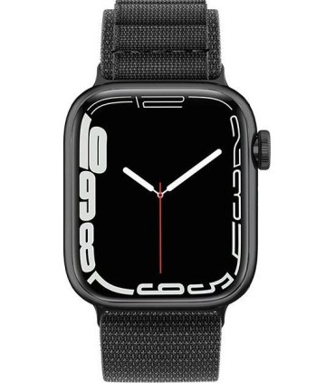 Pasek ze stalową sprzączką Alpine do Apple Watch 42/44/45/49 mm - czarny