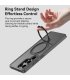 Rock Etui Rotating Stand Soft Touch Series Magnetic do Samsung Galaxy S25 Ultra czarne
