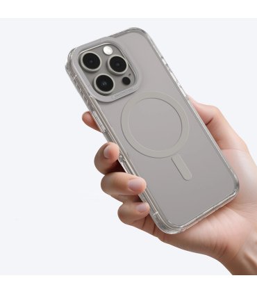 AMAZINGTHING Titan Pro Mag Case z pierścieniem magnetycznym do iPhone 16 Pro Max - Szare