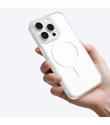 AMAZINGTHING Titan Pro Mag Case z pierścieniem magnetycznym do iPhone 16 Pro Max - Przezroczyste