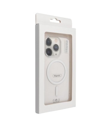 Drop Glue Colorful Ring Mag Cover z MagSafe do iPhone 13 Pro - biały