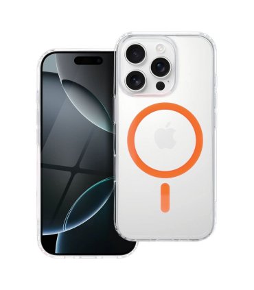 Drop Glue Colorful Ring Mag Cover z MagSafe do iPhone 13 - pomarańczowy