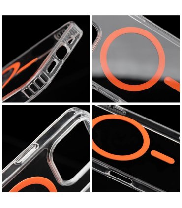 Drop Glue Colorful Ring Mag Cover z MagSafe do iPhone 13 - pomarańczowy