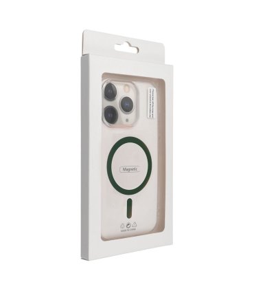 Drop Glue Colorful Ring Mag Cover z MagSafe do iPhone 13 - ciemny zielony