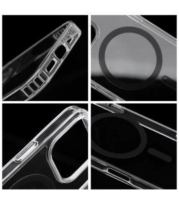 Drop Glue Colorful Ring Mag Cover z MagSafe do iPhone 14 Pro Max - czarny