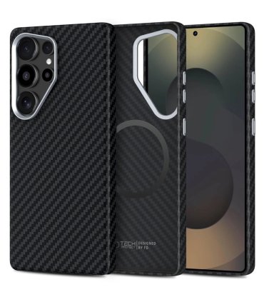 Tech-Protect Ion Carbon MagSafe Etui na Samsung Galaxy S25 Ultra - Czarne