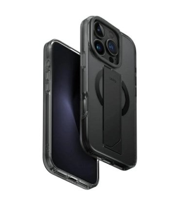 Etui UNIQ Heldro Max MagSafe na iPhone 16 Pro 6.3" - czarne