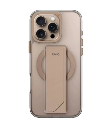 Etui UNIQ Heldro Max MagClick Charging na iPhone 16 Pro - Złote