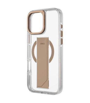 Etui UNIQ Heldro Max MagClick Charging na iPhone 16 Pro - Złote