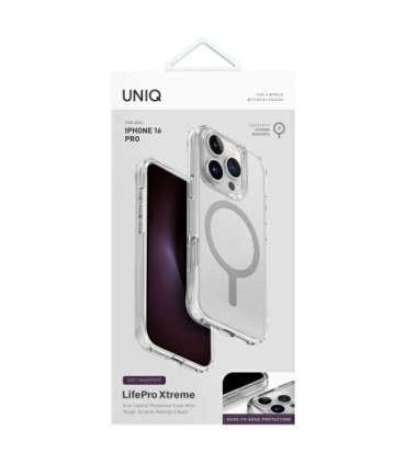 UNIQ LifePro Xtreme MagClick Charging Etui na iPhone 16 Pro - Przezroczyste
