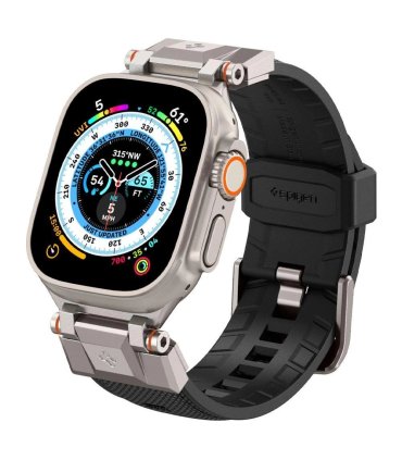 Pasek Spigen Durapro Armor na Apple Watch 4/5/6/7/8/9/SE/Ultra (42/44/45/49 mm) - czarny