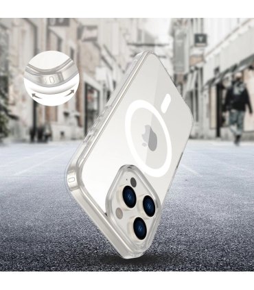 Etui Tech-Protect FlexAir Hybrid CC MagSafe na iPhone 16 Pro - Przezroczyste