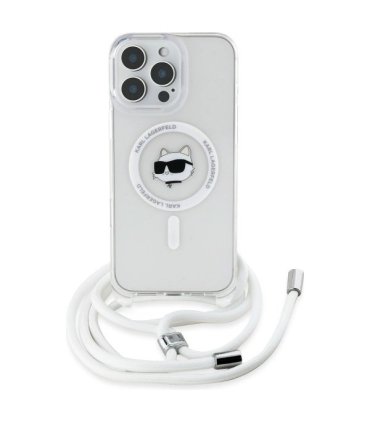 Karl Lagerfeld IML Choupette Head & Cord Etui MagSafe do iPhone 16 Pro - Przezroczysty